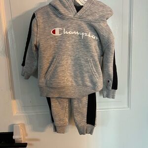 Champion Kids' Gray and Black Tracksuit